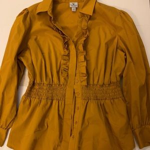 ✨MOVING SALE✨ Vintage orange/yellow blouse